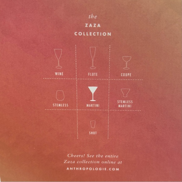 New Set of 2 Anthropologie Zaza Martini Glasses Honey Luster Marigold Iridescent - Picture 9 of 10